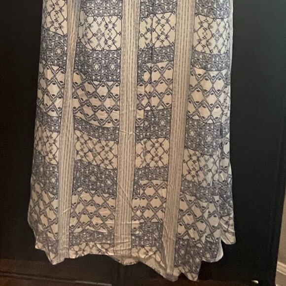 Emily Wonder Blue and White Maxi Sundress - Size L - NWT - Picture 3 of 9